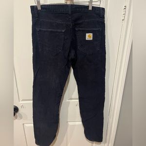 Cahartt pants corduroy, dark blue Size 30.